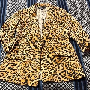 INC Leopard Print Women's Jacket